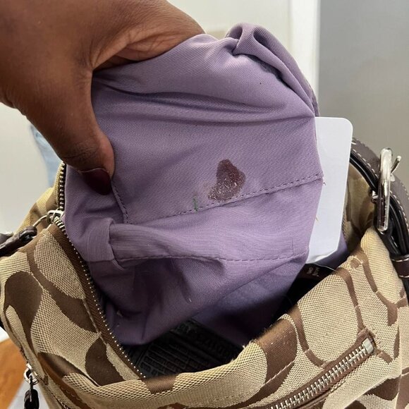 Brown And Tan Coach Shoulder - Picture 7 of 7